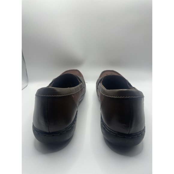 Clarks Women's Ashland Bubble Leather Brown Loafers Size 9 Comfort Tassels - Picture 6 of 9